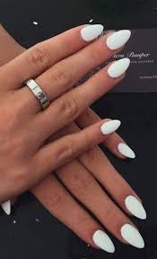 Almond Short Almond Shaped Matte Black Nails Nails Fall 2018 Trends 54 Ideas Acrylic Nails Almond Shape White Almond Nails Almond Acrylic Nails