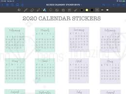 2021 Digital Calendar Sticker Goodnotes Digital Planner Etsy Calendar Stickers Digital Planner Digital Calendar