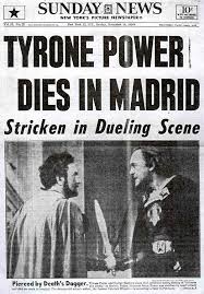 Tyrone Power Newspaper Front Pages Historical Newspaper Newspaper Headlines