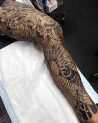 Inside Section Of A Dragon And Chrysanthemum Leg I M Working On Lighthouse Tattoo For Bookings Cont Tattoos For Guys Full Leg Tattoos Becoming A Tattoo Artist
