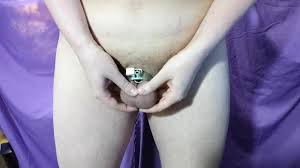 Femboy Locked in the Penis Inverting Chastity Device 