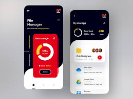 File Manager App Management Mobile Interface Dribbble