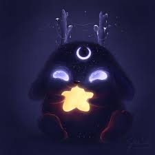 Cute astronaut floating with rocket on space cartoon icon illustration. I Create Cute Glowing Monsters From Outer Space 28 Pics Glowing Art Fantasy Creatures Art Space Drawings