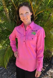 Ladies Long Sleeve 100% Cotton Camp Shirt - Camps Australia Wide