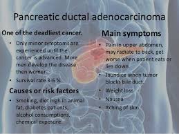 Although pancreatic cancer is extremely fatal, researchers don't really know its main causes, saif said. Pancreatic Cancer