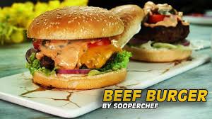 Spicy Beef Burger Recipe Grilled Burger Bakra Eid Special Recipe By Sooperchef Youtube Burger Recipes Beef Burger Recipes Beef Burger
