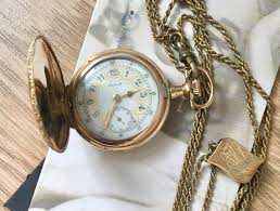 Elgin 17j watch 10k rolled white gold p wind up mechanical analog woman vintage. Antique Elgin Ladies Pocket Watch Circa 1900 S Hunter Etsy