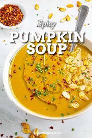 Spicy Pumpkin Soup Recipe This Spicy Pumpkin Soup Recipe Is Made Cajun Style With A Rich Rou Spicy Pumpkin Soup Pumpkin Soup Recipe Spicy Pumpkin Soup Recipe