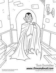 But wait, we thought he a vampire? Vampire Coloring Pages Dracula Coloring Page