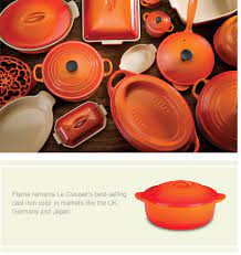 The le creuset cast iron pieces are made in france; Le Creuset O C Tanner Global Awards