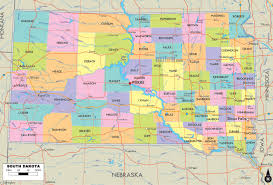 Travel guide, lodging, things to do, trip ideas South Dakota Land Map