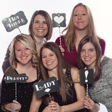 Hang an instagram sign next to your bridal shower photo booth so guests can keep track of the hashtag, like this free printable instagram sign from pretty little palace. Wedding Photo Booth Ideas Photo Booth Props Invitations By Dawn