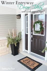 65 fall porch decorating ideas you've got to try. Winter Entryway Decor And Curb Appeal Ideas Setting For Four Winter Entryway Decor Front Porch Decorating Front Entryway Decor