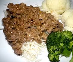 Although it takes a long time to prepare, you just have to put all the ingredients in a cooker and forget this for 2 hours. Hamburger Cream Of Mushroom Soup Over Rice Recipe Recipezazz Com