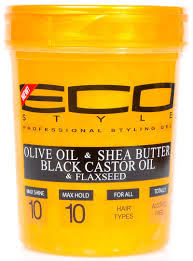 Eco Style Styling Gel Olive Oil Shea Butter Black Castor Oil Flaxseed 946ml Styling Gel Sheabutter Hautpflegeprodukte