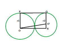 Length Of The Direct Common Tangent Between Two Externally Touching Circles Geeksforgeeks