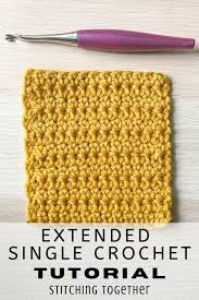 Locate the second stitch from your hook. Extended Single Crochet Tutorial Esc Escx With Photos
