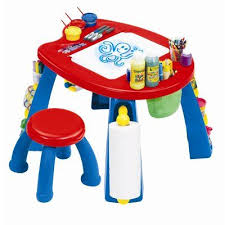 Grow N Up Crayola Creativity Play Station Kids 3 Piece Arts And Crafts Table And Stool Set Porta Maquillaje Cosas Hazlo Tu Mismo