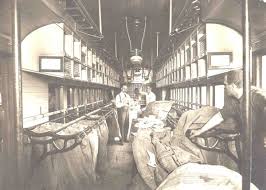 Railway Mail Clerks Sort Mail In A Traveling Railway Post Office Railway Mail Clerks Had One Of The Toughest Jobs In The Post Office Department Sorting Mail O