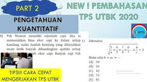 We did not find results for: Pembahasan Soal Tps Utbk Terbaru 2020 Pengetahuan Kuantitatif Tes Potensi Skolastik Utbk Part 2 Youtube