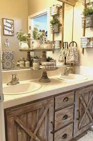 Many people head to their a bathroom vanity should not only match the design principle and style of your bathroom, but it. Awesome Farmhouse Bathroom Vanity Decor Ideas 6 Bathroom Vanity Decor Bathroom Decor Farmhouse Bathroom Decor