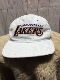South bay lakers (nick mazzella general manager, coby karl coach). Vintage Corduroy Los Angeles Lakers Hat Boardwalk Vintage