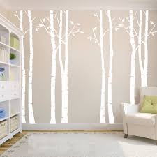 Birch Tree Vinyl Wall Decal Birch Tree Forest Family Vinyl Wall Decals Mural Art Wall Diy Home Decor Removable Nursery Living Study Bedroom Wall Stickers Wanddecor Kinderkamer Huis