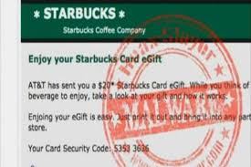 I have a starbucks gift card in my wallet app. Consumer Alert Starbucks Gift Card E Mail Scam