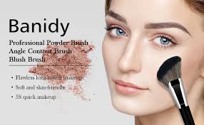 Amazon.com: Foundation Brush Triangle Powder Brush Banidy Angled Makeup  Brush Fan Contour Brush Professional Blush Brush Bronzer Brush Super Soft  Dense Synthetic Bristles for Liquid,Cream Mineral,Powder : Beauty &  Personal Care