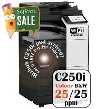 With intelligent usability, next generation security and seamless connectivity, the bizhub c250i brings together people, places and devices to change the way you work. Konica Minolta Bizhub C250i Colour Copier Printer Rental Price Offer