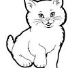 Cara menggambar kucing kartun dengan media marker dan kertas. 1