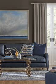 The sofa is offered in a selection of neutral colors, from white to deep browns, so you're sure to find one that'll work in your living room. Navy Leather Sofa Decorating Ideas Novocom Top