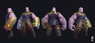 Artstation Thanos Kontorn Boonyanate Superhero Wallpaper Avengers Superheroes Character Modeling