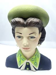 Vintage Cameo Girls Lady Vases Eloise Girl Next Door