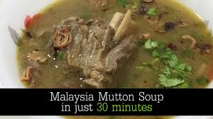 Sisse malai poolsaar piirkonnas, kuhu täna kuuluvad malaisia ja singapur, on kõige populaarsem versioon sup kambing mamak mille. Malaysia Mutton Soup In 30 Mins Youtube