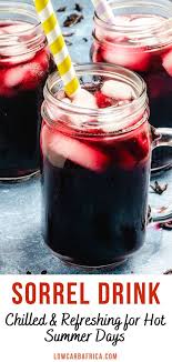 Sorrel Drink Zobo Drink Sobolo Low Carb Africa Recipe In 2020 Hibiscus Drink Keto Drink Low Carb