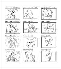Cartoon Animation Storyboard Sheet Animation Storyboard Storyboard Template Storyboard Examples