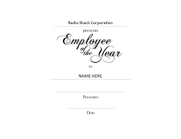 Better organize your hr department and save validate the medical condition of the patient by giving them a doctor's note template. Employee Of The Year Award Landscape 1 Free Templates Clip Art Wording