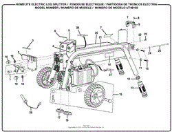 The log splitter is filled with hydraulic fluid at the factory. Homelite Electric Log Splitter Ut49103 Parts Diagrams