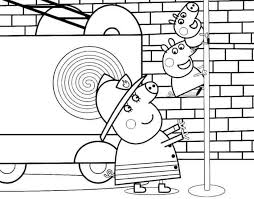 Peppa Pig Fire Truck Coloring Pages Peppa Pig Coloring Pages Truck Coloring Pages Peppa Pig Colouring