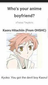 Check spelling or type a new query. Otaku Boyfriend Quiz Got Kaoru I M Not Even Mad Ouran High School Host Club Boyfriend Quiz High School Host Club