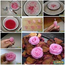 How To Diy Handmade Rose Candle Diy Candle Roses Diy Candles With Crayons Diy Roses