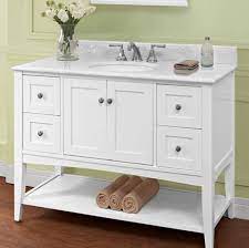 Elegant in its simplicity, the shaker style is known for an unmistakable focus on form and function. 48 Fairmont Designs Shaker Americana Open Shelf Vanity Bathroom Vanities And More