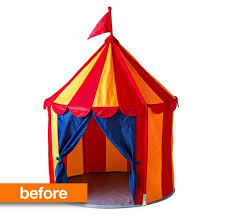 Before After Ikea Circus Tent Childrens Tent Childrens Play Tents Ikea Kids