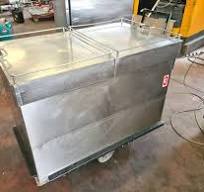 carrello inox per bagnomaria usato