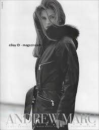 vintage ANDREW MARC 1-Page PRINT AD Fall 1994 MARY MATTHEWS Chris Gbur