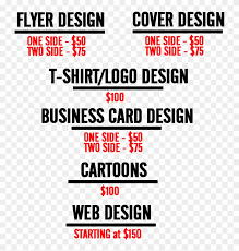 Truelancer.com provides all kinds of logo design freelancer in malaysia with proper authentic profile and are available to be hired on truelancer.com on a click of a button. Flyer Design Prices Malaysia Delighted Business Card Freelance Graphic Designer Price Sheet Clipart 2709457 Pikpng