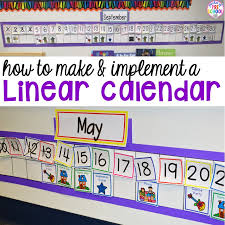 how to make and implement a linear calendar pocket of