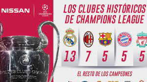 Uefa champions league), originariamente conocida como copa de europa, es el torneo internacional oficial de fútbol más prestigioso a nivel de clubes entre los organizados por la unión de asociaciones europeas de fútbol. Los Clubes Historicos De Champions League Aqui Todos Los Campeones As Mexico