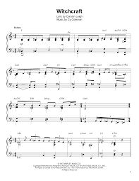 Oscar Peterson Witchcraft Sheet Music Notes Chords In 2021 Sheet Music Piano Sheet Music Music Notes